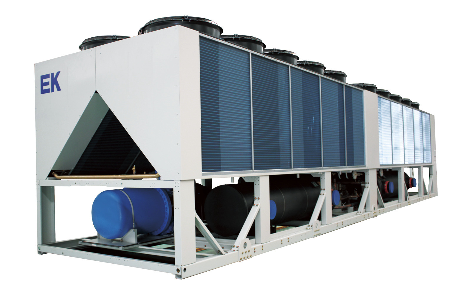 Unidade de refrigeração ar da recuperação de calor do parafuso de R407C com o fã axial espiral 85 - 470 toneladas